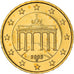 Germany, 10 Euro Cent, The Brandenburg Gate, 2003, golden, MS(63), Nordic gold