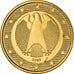 Deutschland, 1 Euro, eagle, 2003, golden, UNZ, Bi-Metallic