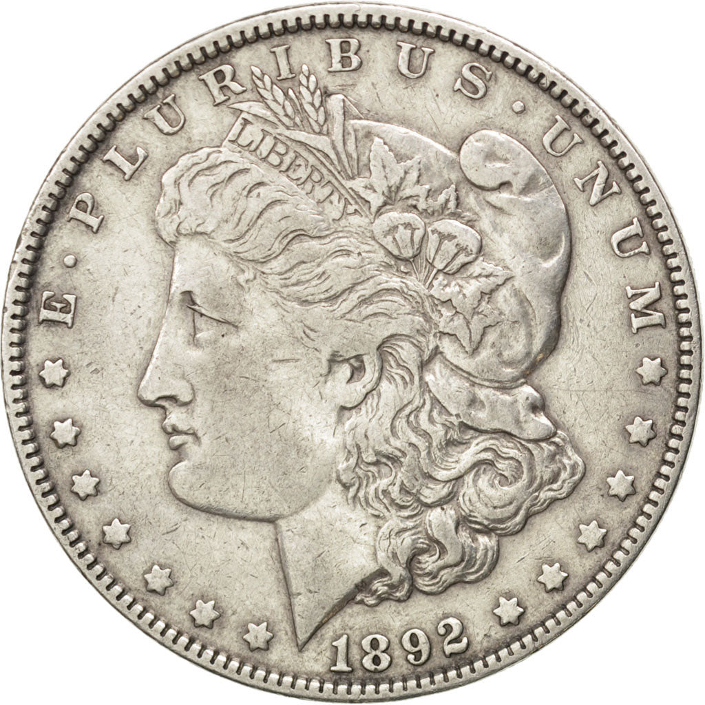 UNITED STATES, Morgan Dollar, Dollar, 1892, U.S. Mint, KM #110, EF(40-45),...