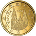 España, 5 Euro Cent, The cathedral of Santiago de Compostela, 2001, golden, SC