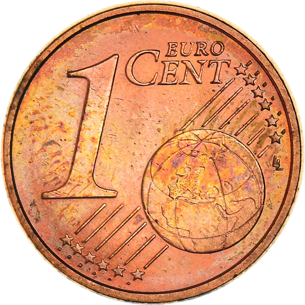 Italia, 1 Cent, The Castel del Monte, 2002, SPL+, Acciaio placcato rame