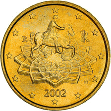 Italien, 50 Euro Cent, The Equestrian Statue of Marcus Aurelius, 2002, UNZ+