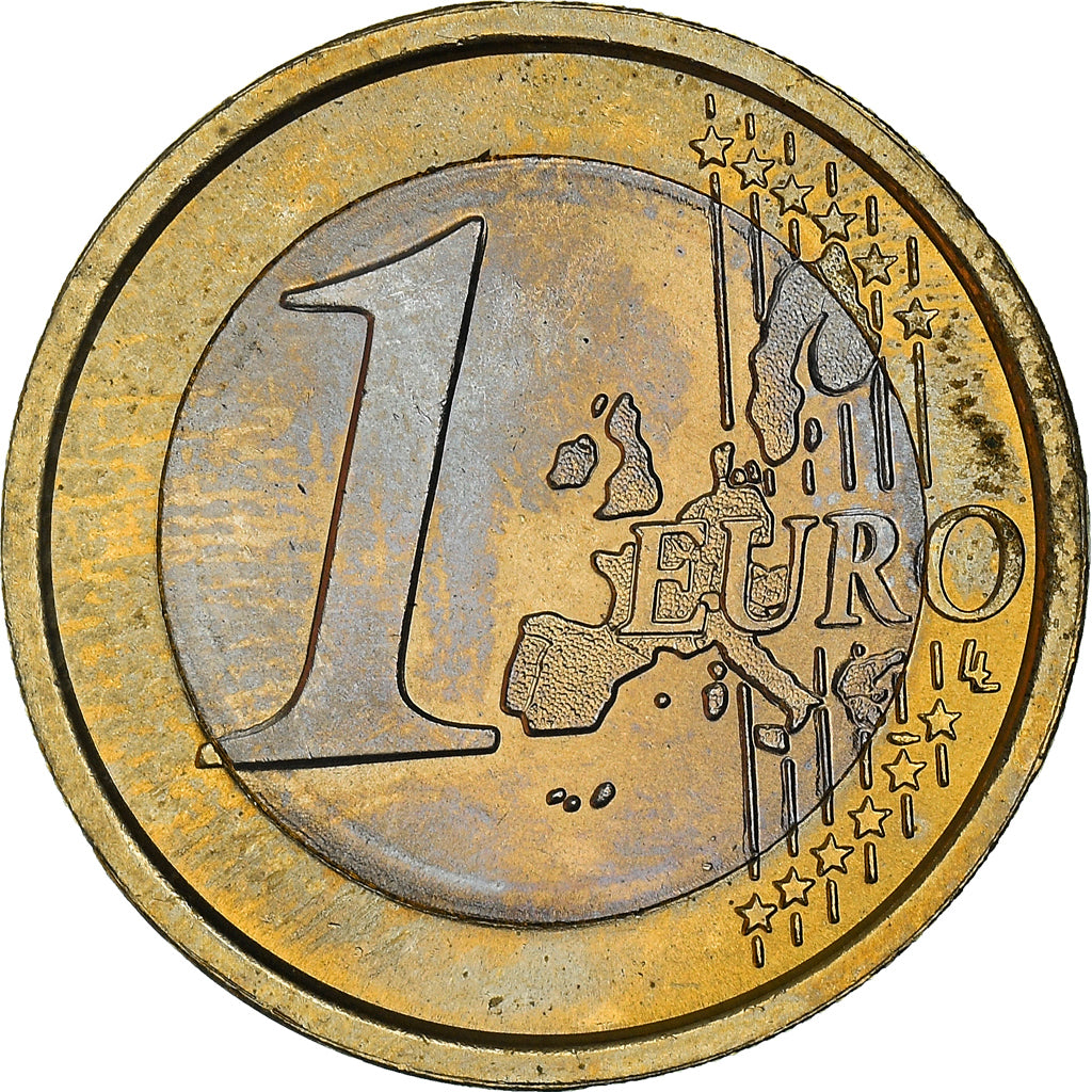 Italy, 1 Euro, Vitruvian Man, 2007, MS(64), Bi-Metallic