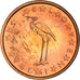 Slovenia, 1 Cent, A stork, 2007, SPL+, Acciaio placcato rame
