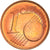 Słowenia, 1 Cent, A stork, 2007, MS(64), Miedź platerowana stalą