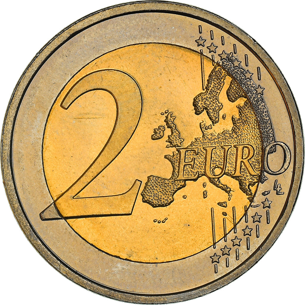 Eslovenia, 2 Euro, poet France Prešeren, 2007, SC+, Bimetálico