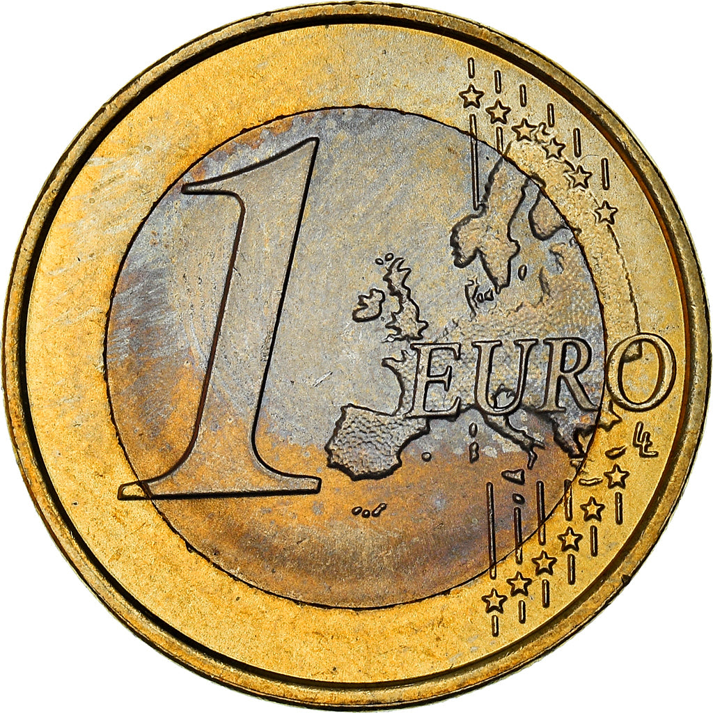 Malta, 1 Euro, Maltese cross, 2008, MS(64), Bi-Metallic
