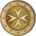 Malta, 2 Euro, Maltese cross, 2008, UNZ+, Bi-Metallic