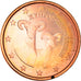 Cyprus, 5 Euro Cent, Two mouflons, 2008, MS(64), Copper Plated Steel