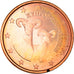Cyprus, 5 Euro Cent, Two mouflons, 2008, MS(64), Copper Plated Steel
