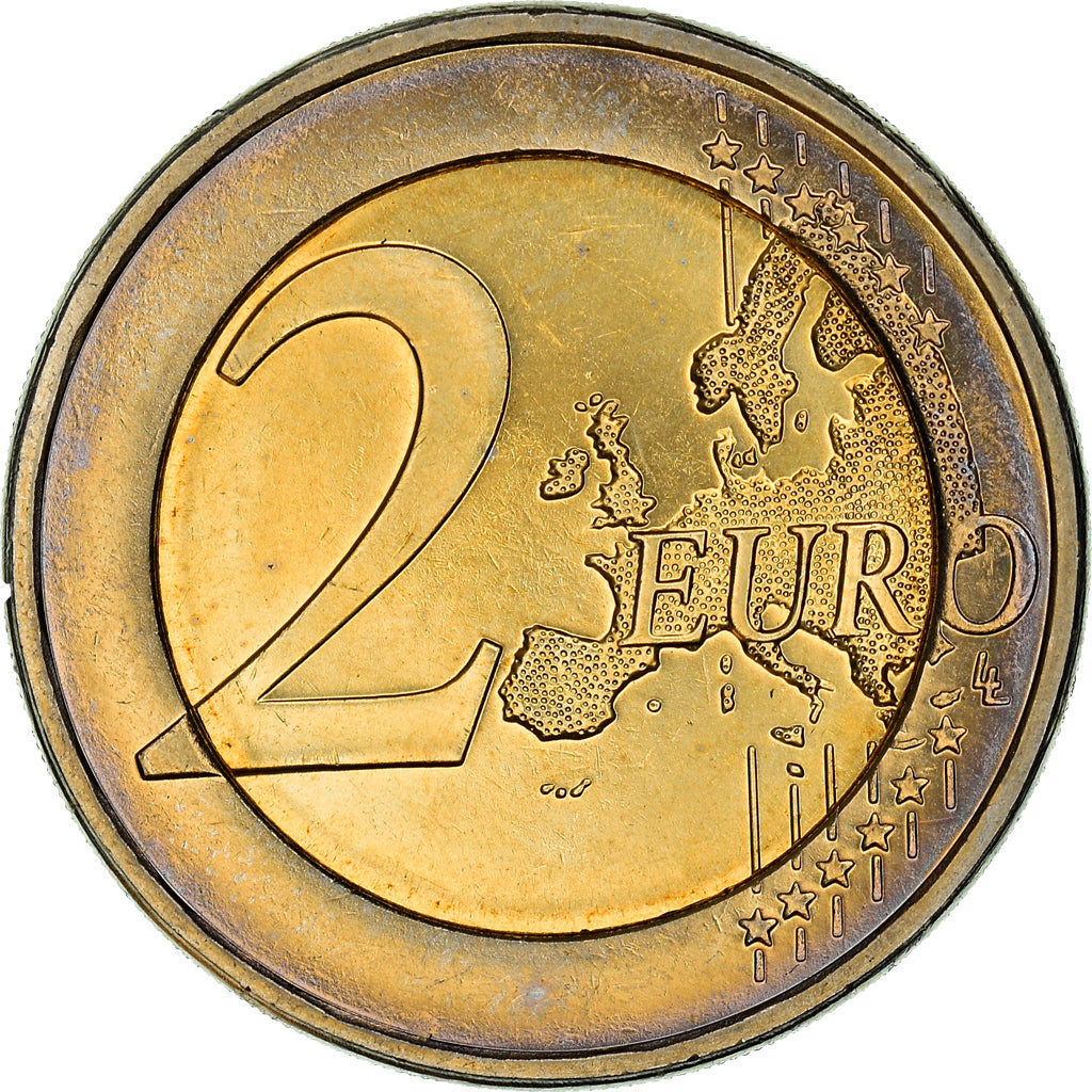 Cyprus, 2 Euro, A cross-shaped idol, 2008, UNC, Bi-Metallic