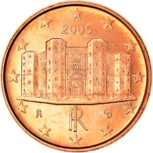Italy, 1 Cent, The Castel del Monte, 2005, MS(64), Copper Plated Steel