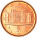 Italy, 1 Cent, The Castel del Monte, 2005, MS(64), Copper Plated Steel