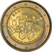 San Marino, 2 Euro, five human silhouettes, 2008, MS(64), Bi-Metallic