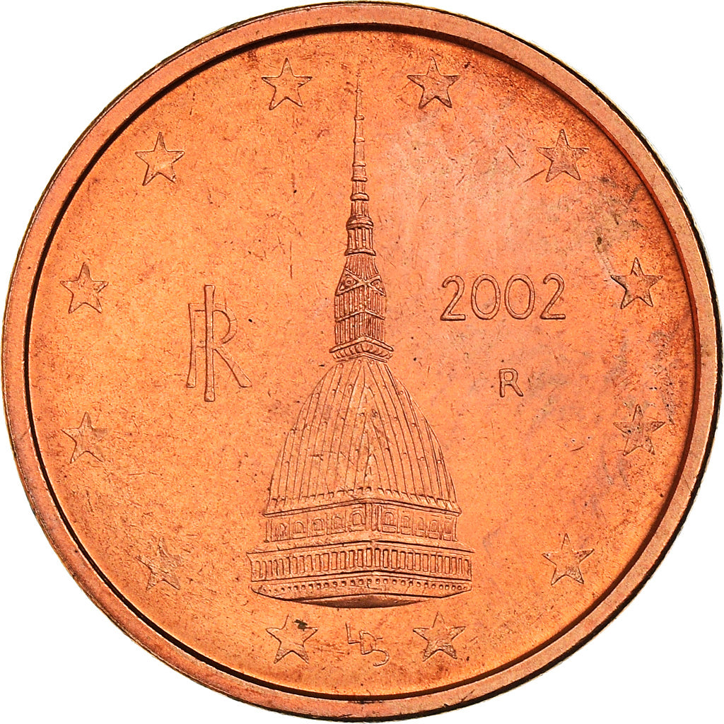 Italy, 2 Euro Cent, The Mole Antonelliana, 2007, MS(64), Copper Plated Steel