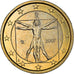 Italy, 1 Euro, Vitruvian Man, 2007, MS(64), Bi-Metallic