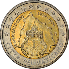 Watykan, 2 Euro, the perimeter walls of the Vatican City, 2004, MS(64)
