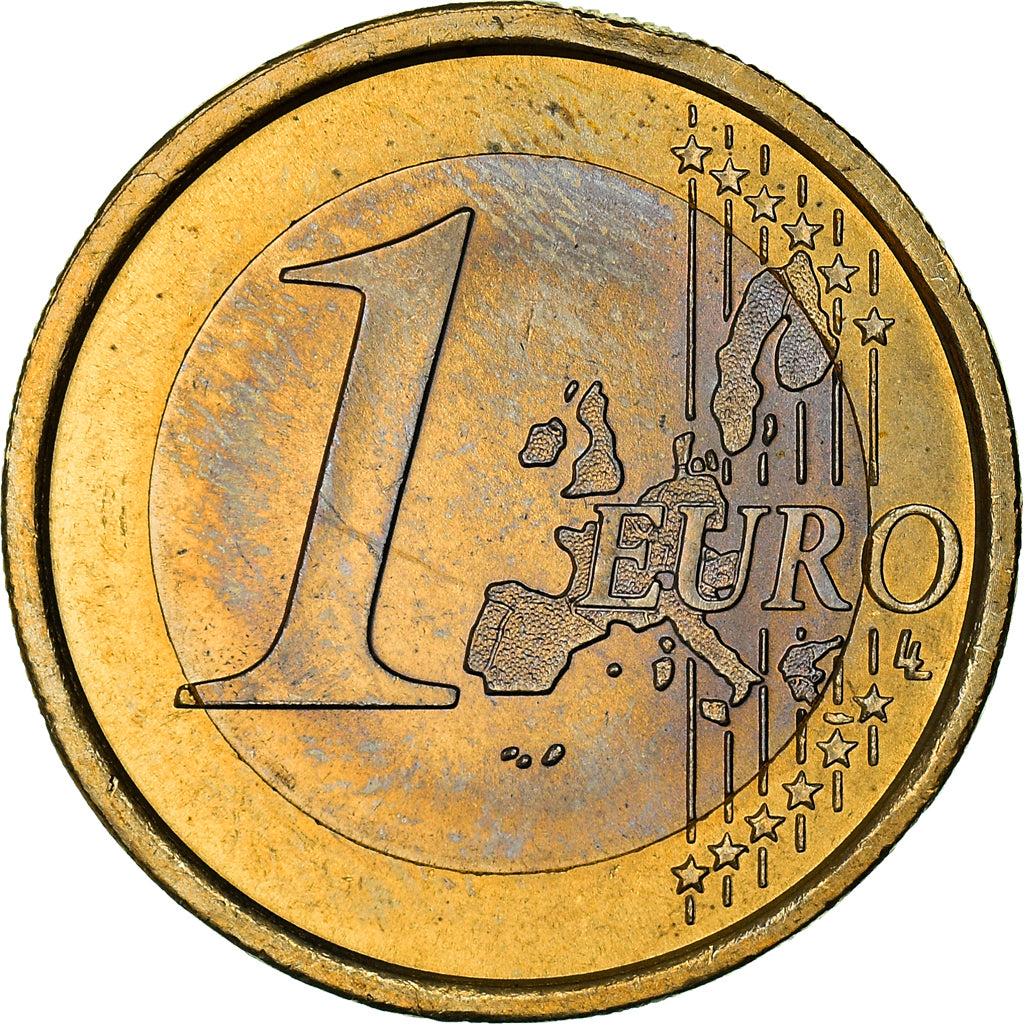Italy, 1 Euro, Vitruvian Man, 2002, MS(64), Bi-Metallic