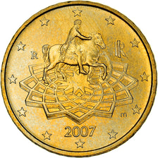 Italy, 50 Euro Cent, The Equestrian Statue of Marcus Aurelius, 2007, MS(64)