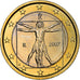 Italy, 1 Euro, Vitruvian Man, 2007, MS(64), Bi-Metallic