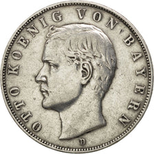 German States, 3 Mark, 1912, Munich, KM #996, VF(30-35), Silver, 33, 16.62