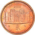 Italy, 1 Cent, The Castel del Monte, 2002, MS(64), Copper Plated Steel