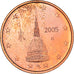 Italy, 2 Euro Cent, The Mole Antonelliana, 2005, MS(64), Copper Plated Steel