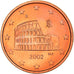 Italy, 5 Euro Cent, The Flavius amphitheatre, 2002, MS(64), Copper Plated Steel