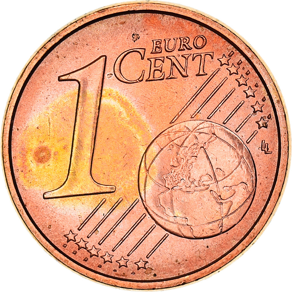 Italië, 1 Cent, The Castel del Monte, 2002, UNC, Copper Plated Steel