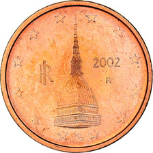 Italy, 2 Euro Cent, The Mole Antonelliana, 2002, MS(64), Copper Plated Steel