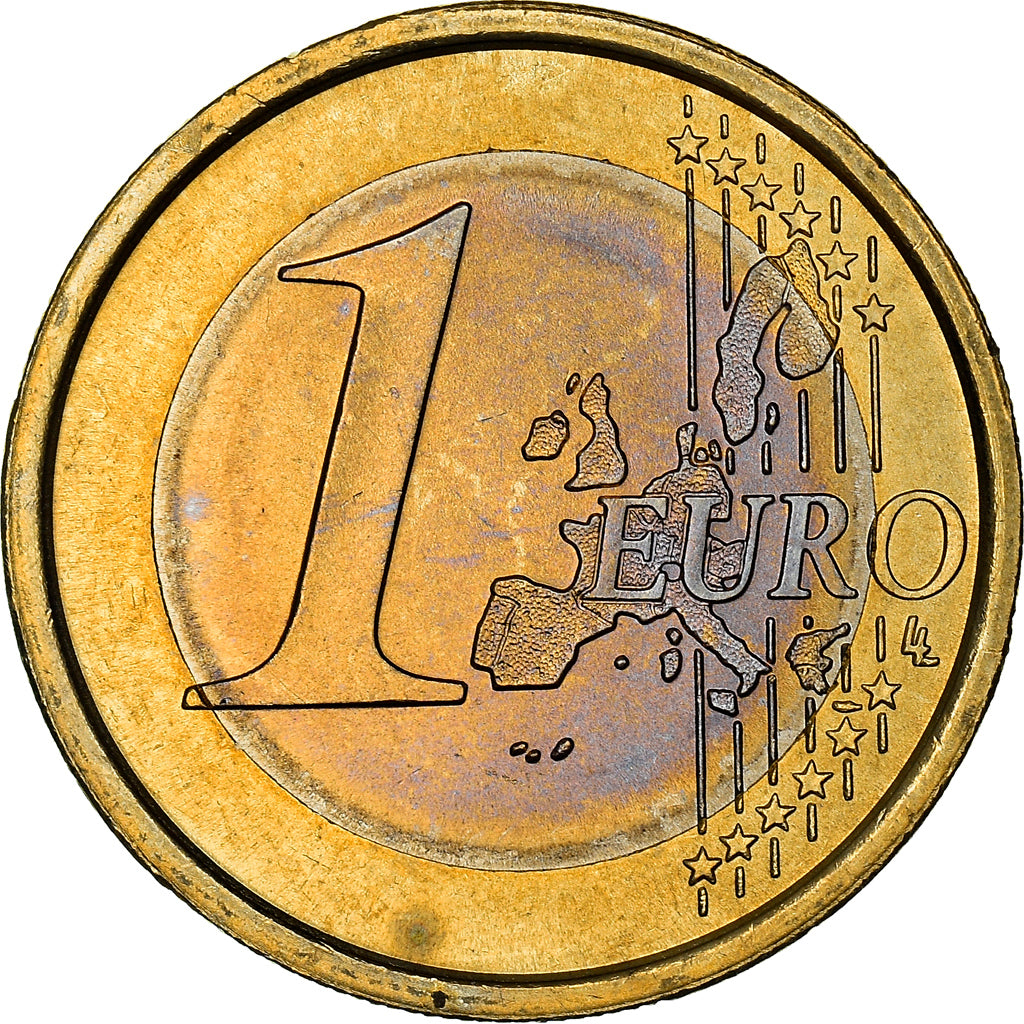 Italy, 1 Euro, Vitruvian Man, 2002, MS(64), Bi-Metallic