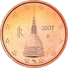 Italie, 2 Euro Cent, The Castel del Monte, 2007, SPL+, Copper Plated Steel