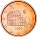 Italia, 5 Euro Cent, The Flavius amphitheatre, 2007, SC+, Cobre chapado en acero