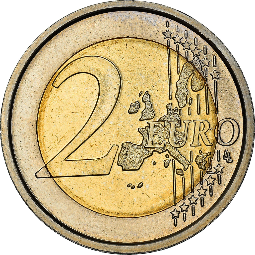 Vatican, 2 Euro, Pope Benedict XVI, 2007, MS(64), Bi-Metallic