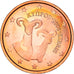 Cyprus, 2 Euro Cent, Two mouflons, 2008, MS(64), Copper Plated Steel