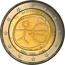 Slovenia, 2 Euro, l'Union Monétaire Européenne, 2009, MS(64), Bi-Metallic