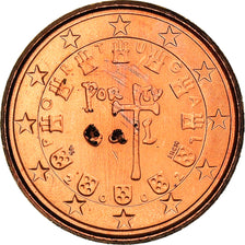Portugal, 1 Cent, The first royal seal of 1134, 2002, SPL+, Copper Plated Steel