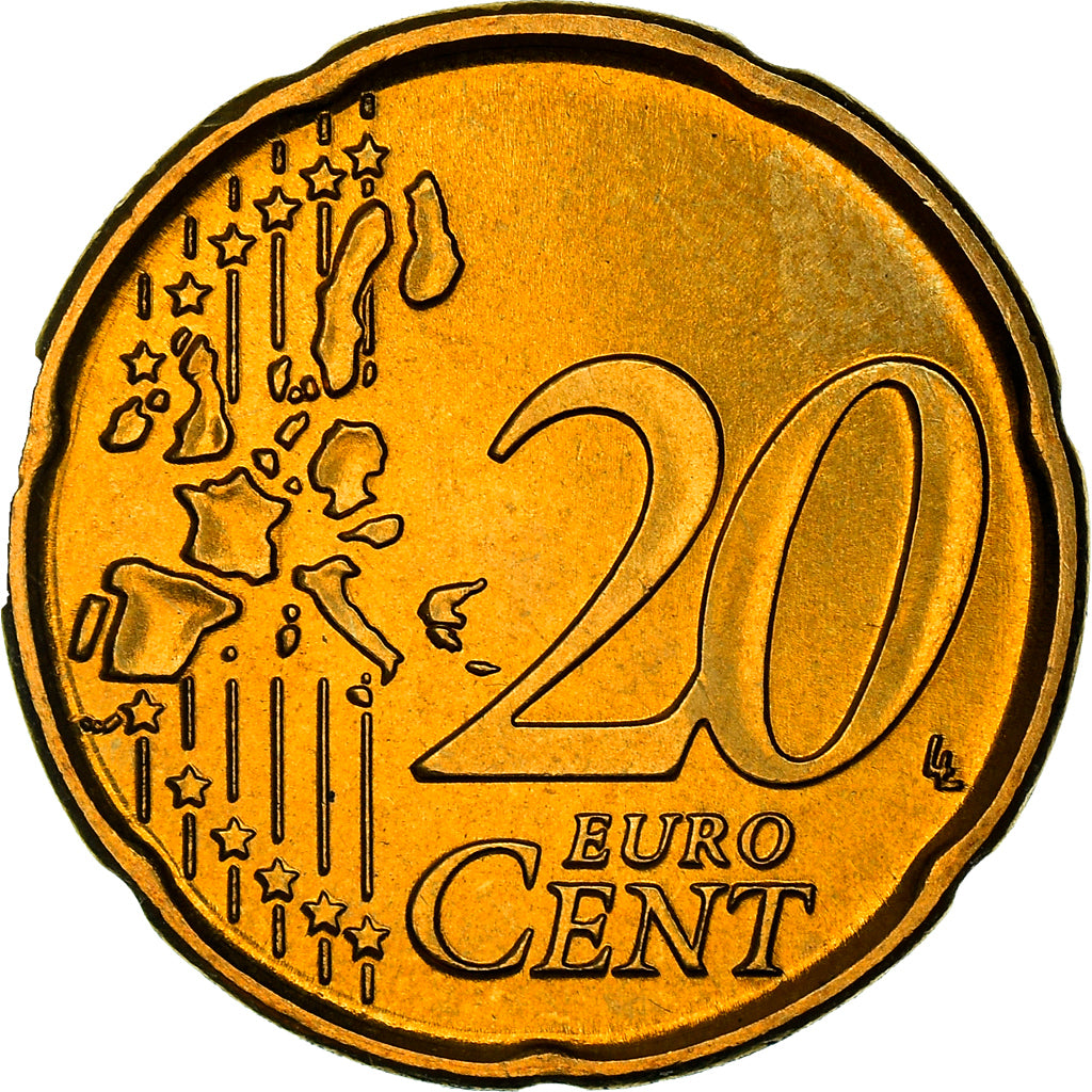 Portugal, 20 Euro Cent, The second royal seal of 1142, 2005, MS(64), Nordic gold