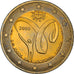 Portugal, 2 Euro, 2nd Lusophony Games, 2009, MS(64), Bi-Metallic