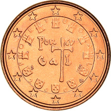 Portugal, 1 Cent, The first royal seal of 1134, 2004, SPL+, Copper Plated Steel