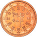 Portugal, 2 Euro Cent, The first royal seal of 1134, 2002, SC+, Cobre chapado en