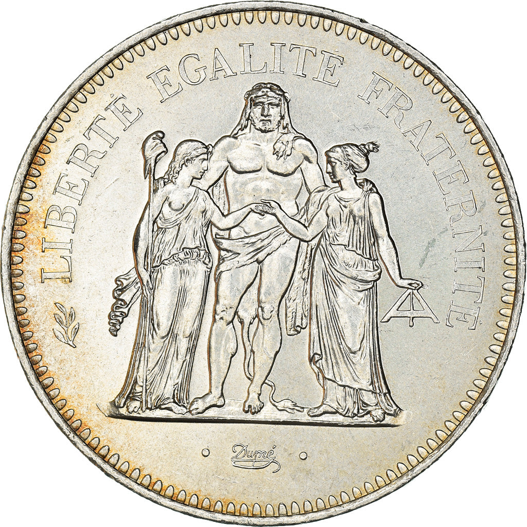 Coin, France, Hercule, 50 Francs, 1978, Paris, Hercule, MS(64), Silver, KM:941.1