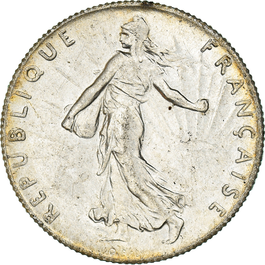 Coin, France, Semeuse, 50 Centimes, 1919, Paris, MS(63), Silver, KM:854