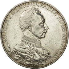 Coin, German States, PRUSSIA, Wilhelm II, 3 Mark, 1913, Berlin, AU(50-53)