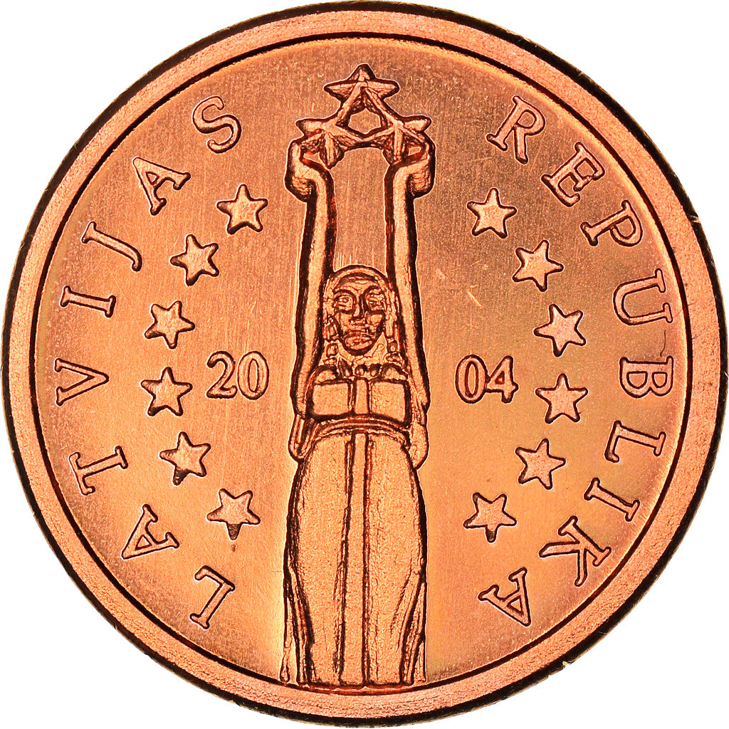 Latvia, Euro Cent, Essai, 2004, unofficial private coin, MS(64), Copper Plated