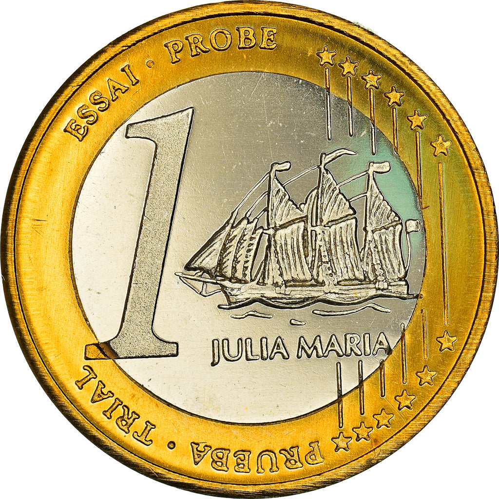 Latvia, Euro, Essai, 2004, unofficial private coin, MS(64), Bi-Metallic