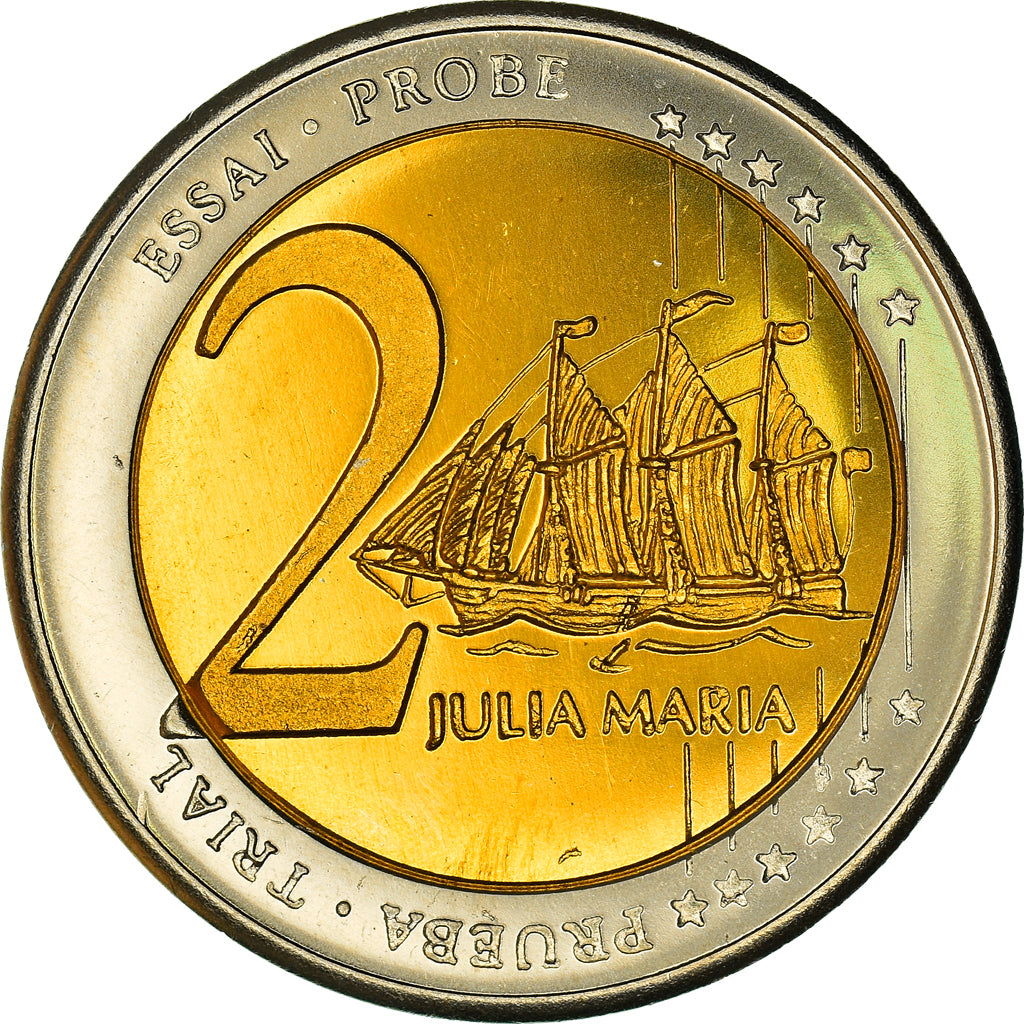 Latvia, 2 Euro, Essai, 2004, unofficial private coin, MS(64), Bi-Metallic
