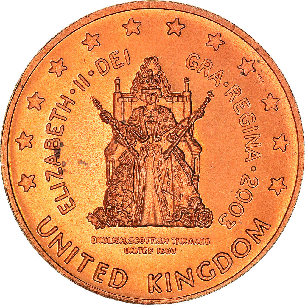 United Kingdom, 5 Euro Cent, Essai, 2003, unofficial private coin, MS(64)