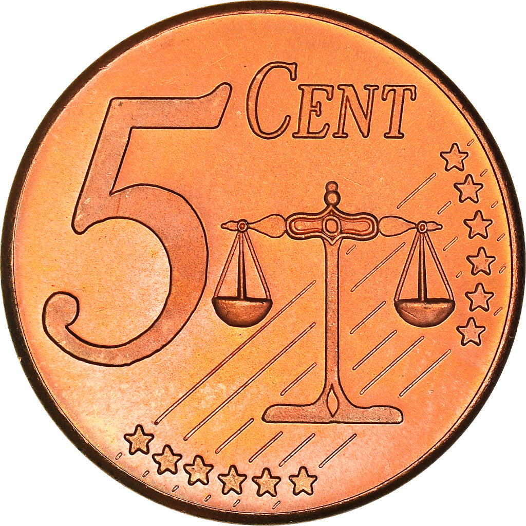 United Kingdom, 5 Euro Cent, Essai, 2003, unofficial private coin, MS(64)