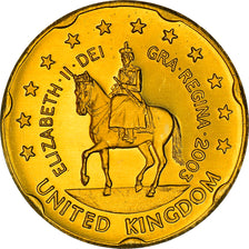 United Kingdom, 20 Euro Cent, Essai, 2003, unofficial private coin, MS(64)